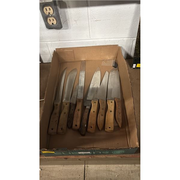(9) ASSORTED JAPANESE KITCHEN KNIVES: SOME NORTHCRAFT