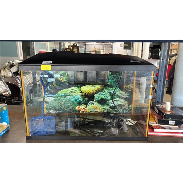 20"L  X 12"H X 10"D FISH TANK WITH NET & SLIM FILTER