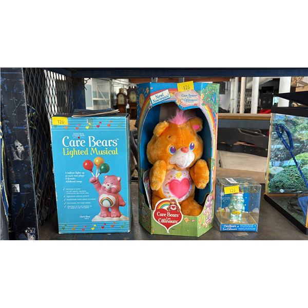 ASSORTED VINTAGE CARE BEARS TOYS