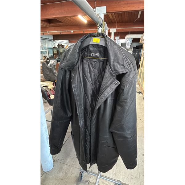 VINTAGE LADIES SIZE M PELLE CUIR LEATHER COAT