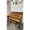 Image 2 : HEINTZMAN VERTICAL GRAND PIANO WITH BENCH: CIRCA 1971