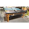 Image 3 : WOODEN EXAMINATION TABLE WITH ADJUSTABLE HEAD/BACK SECTION