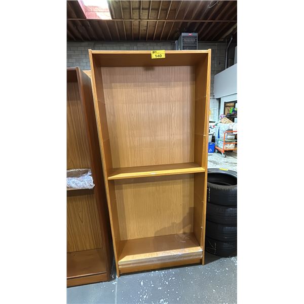 WOOD 6-TIER STORAGE SHELF: APPROX. 80"T X 35.5"W X 11" D