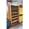 Image 1 : WOOD 6-TIER STORAGE SHELF: APPROX. 75"T X 35"W X 11.5" D
