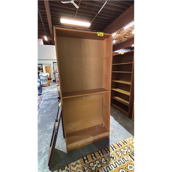 WOOD 6-TIER STORAGE SHELF: APPROX. 80"T X 35.5"W X 11" D