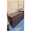 Image 2 : WOOD 4-DRAWER 2-DOOR STORAGE CABINET: APPROX. 47.5"W X 19.5"D X 37".5T