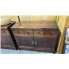 Image 1 : WOOD 4-DRAWER 2-DOOR STORAGE CABINET: APPROX. 47.5"W X 19.5"D X 37".5T