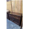 Image 2 : WOOD 4-DRAWER 2-DOOR STORAGE CABINET: APPROX. 47.5"W X 19.5"D X 37".5T