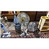Image 1 : UMBRELLA STAND W/ UMBRELLAS, PEDESTAL FAN, FLOOR FAN, B&D HAND HELD VACUUM, FOLDING HAND TRUCK & MOR