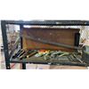 Image 5 : SHELF OF ASSTD. HAND TOOLS, MECHANIC'S CREEPER, CARPET KNEE KICKER, MINI ANVIL & MORE