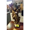Image 1 : BRONZE-TONED DECORATIVE SCULPTURE OF CUPID & PSYCHE
