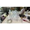 Image 2 : LOOPTONE RADIO, CUT GLASS & CUT CRYSTAL VASES & DECANTER, DECORATIVE WALL SCONCES, PORCELAIN VASE &