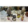 Image 3 : LOOPTONE RADIO, CUT GLASS & CUT CRYSTAL VASES & DECANTER, DECORATIVE WALL SCONCES, PORCELAIN VASE &