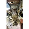Image 4 : LOOPTONE RADIO, CUT GLASS & CUT CRYSTAL VASES & DECANTER, DECORATIVE WALL SCONCES, PORCELAIN VASE &