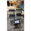 Image 1 : (2) FOLDING METAL CHAIRS WITH PADDED SEATS & 1-STEP FOLDING STEP STOOL