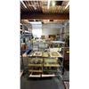 Image 1 : RACK OF ASSTD. VTG. WALL MASKS, WALL ART & MIKASA VOTIVE CANDLE HOLDERS: *RACK NOT INCLUDED*