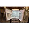 Image 2 : SAMSUNG 36" WIDE STAINLESS STEEL FRENCH DOOR FRIDGE W/ WATER & ICE DISPENSER & BOTTOM FREEZER DRAWER