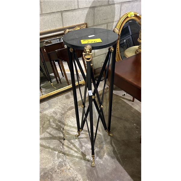 MAISON JANSEN-STYLE STONE TOP PEDESTAL STAND
