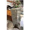 Image 1 : VINTAGE METAL 4-DRAWER VERTICAL FILING CABINET *WITH PADLOCK & KEY*