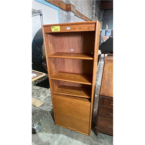 3-SHELF STORAGE CABINET WITH BOTTOM ROLL UP DOOR