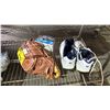 Image 2 : TELUS DUFFEL BAG, EASTON BASEBALL MITT & 2 BASEBALLS, PAIR OF WILSON RUNNING SHOES (SIZE UNKNOWN) &