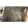 Image 3 : SHELF OF CASSEROLE DISHES, METAL MILITARY OFFICER FIGURE, BOX OF ASSTD. DRINKING GLASSES & MORE