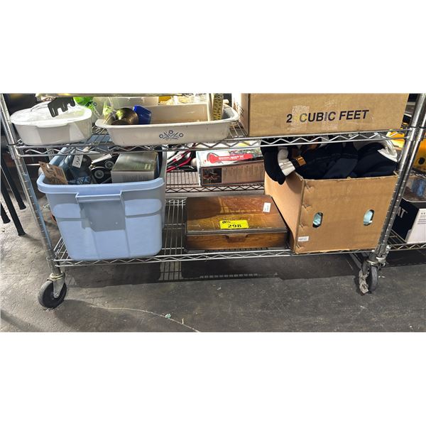 TOTE OF ASSORTED SCALE MODEL CARS, BOX OF FRENCH IVORY HANDLED FLATWARE & BOX OF ASSORTED PLACE