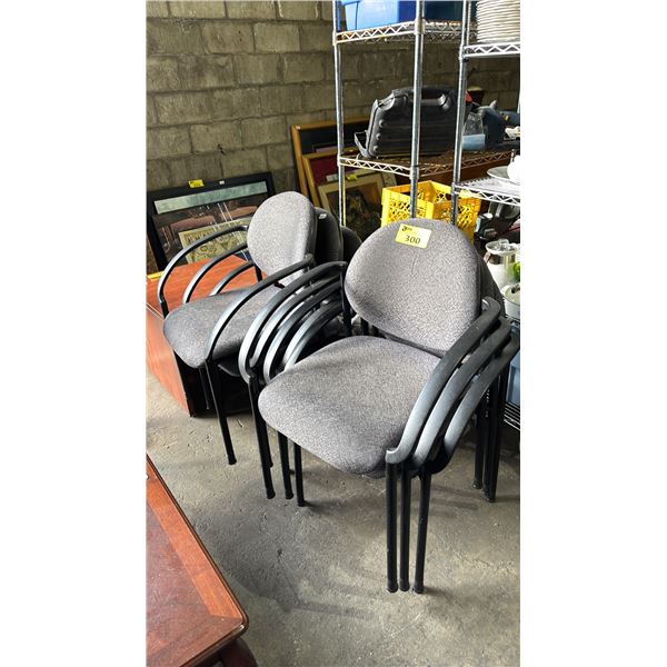 (6) STACKING CHAIRS