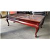 Image 1 : VINTAGE WOOD COFFEE TABLE WITH CABRIOLE LEGS