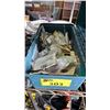 Image 4 : SHELF OF (2) TOOL BOXES WITH CONTENTS & (2) FOLDING METAL HAND TRUCKS