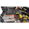 Image 2 : SHELF OF STANLEY T-HANDLE RATCHET POWER KEY SET, RYOBI CORDLESS CHAINSAW (NO BATTERY), B&D DRILL IN