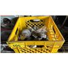 Image 2 : KING CANADA SLIDING COMPOUND MITER SAW & MILK CRATE OF 3" CASTERS