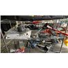 Image 1 : SHELF OF SUCTION CUP DENT PULLERS, ASSTD. TARPS (SIZE UNKNOWN) , LUG WRENCHES & MORE