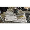Image 2 : SHELF OF SUCTION CUP DENT PULLERS, ASSTD. TARPS (SIZE UNKNOWN) , LUG WRENCHES & MORE
