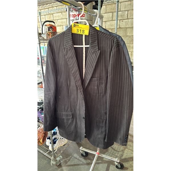 H&M PINSTRIPE SUIT JACKET: SIZE 42