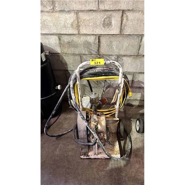 TEXTURE PAINT PUMP COMPRESSOR: *DAMAGED TEXTURE HOPPER*
