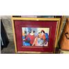 Image 4 : (4) ASSORTED FRAMED ART: PRINTS & ORIGINALS.