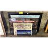 Image 1 : (5) ASSORTED FRAMED PRINTS