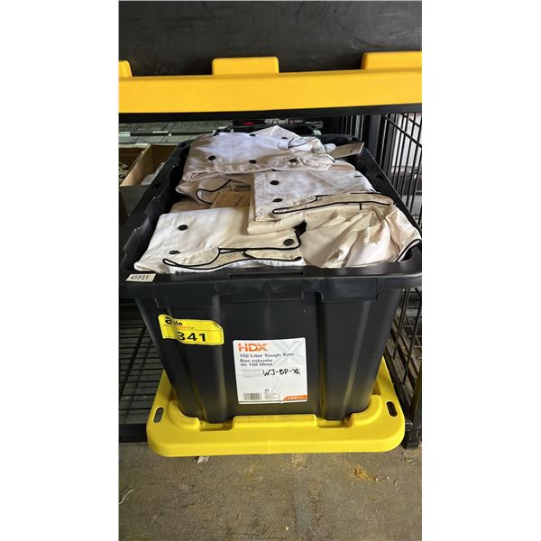 TOTE OF *NEW WITH TAGS*  CHEFWEAR JACKETS: ALL APPEAR TO SIZE XL