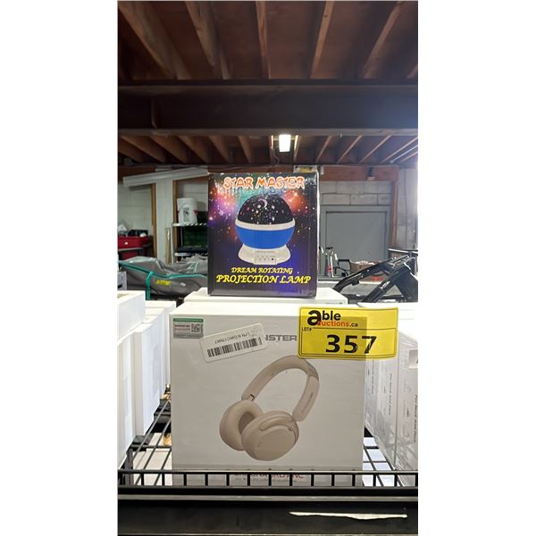 *NEW IN BOX* STAR MASTER PROJECTION LAMP & (3) MONSTER PERSONA 3RD ANC HEADPHONES