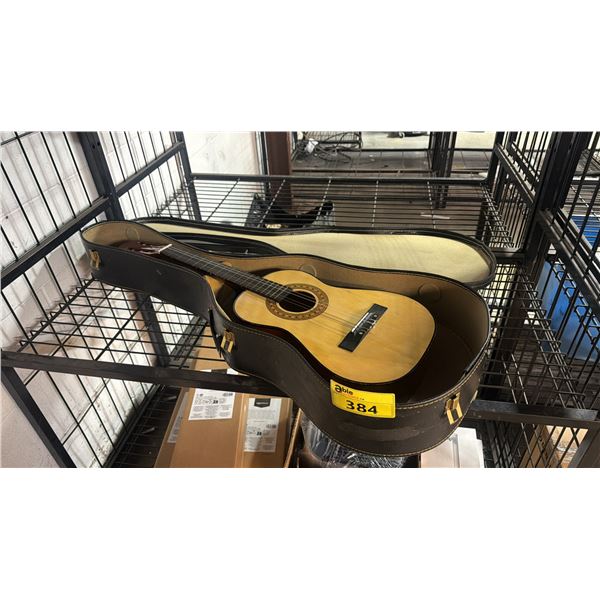 HALF SIZE ACOUSTIC GUITAR IN HARD CASE