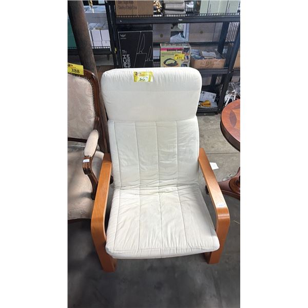 IKEA POANG ARMCHAIR WITH FABRIC CUSHIONS