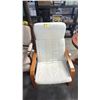 Image 1 : IKEA POANG ARMCHAIR WITH FABRIC CUSHIONS
