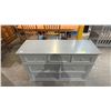 Image 1 : GREY PAINTED WOOD 7-DRAWER DRESSER