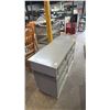 Image 2 : GREY PAINTED WOOD 7-DRAWER DRESSER
