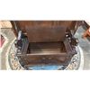 Image 3 : VINTAGE MONK'S BENCH: CONVERTS FROM A TABLE TO A BENCH WITH STORAGE