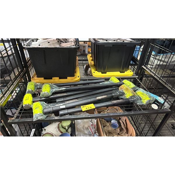 SHELF OF HEAVY METAL MALLETS