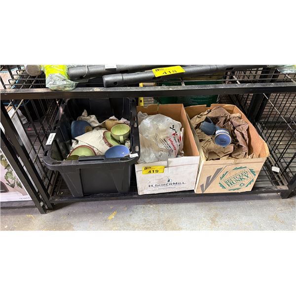 3 BOXES OF ASSORTED DISHWARE