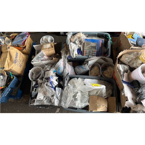 PALLET OF ASSTD TOOLS: SOCKET BITS, PAINTER'S PAILS, MINI PLIERS/PRECISION SCREWDRIVERS & MORE *MUST