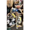 Image 1 : PALLET OF WORK GLOVES, ICE CLEATS, SANDPAPER & MORE *MUST TAKE ALL*